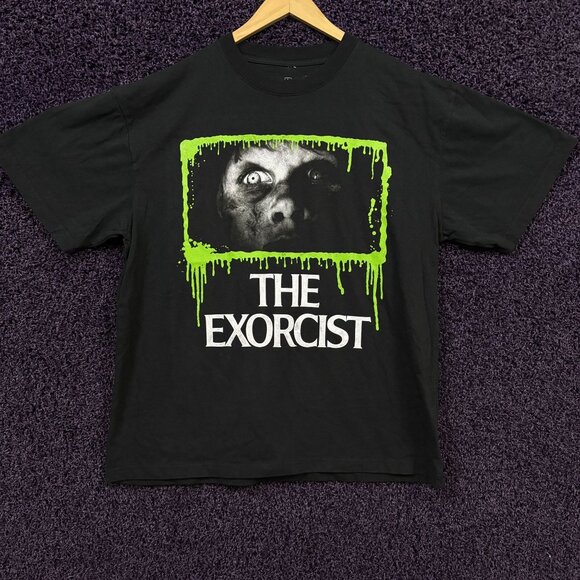 The Exorcist Double Sided Horror Tshirt size Large - Picture 2 of 5
